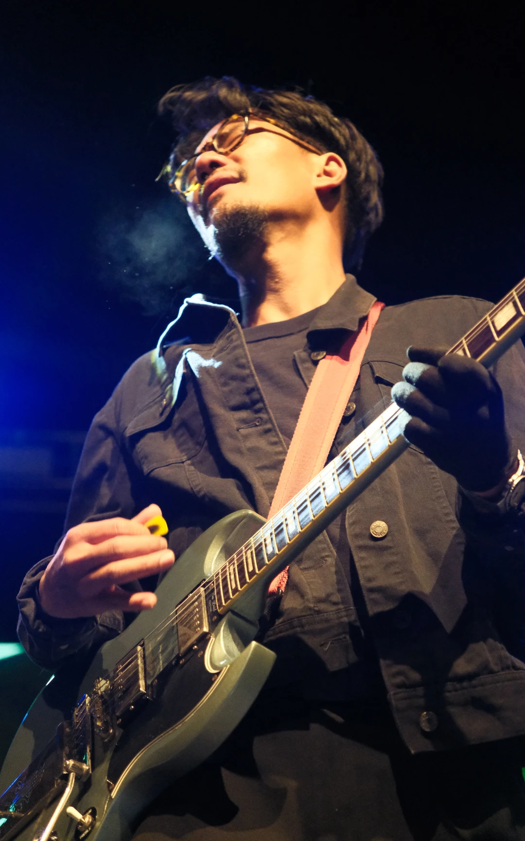 Photograph of the Lead Guitarist of The Poomjit band from Thailand at the Asia Rock Fest Bhutan 2025