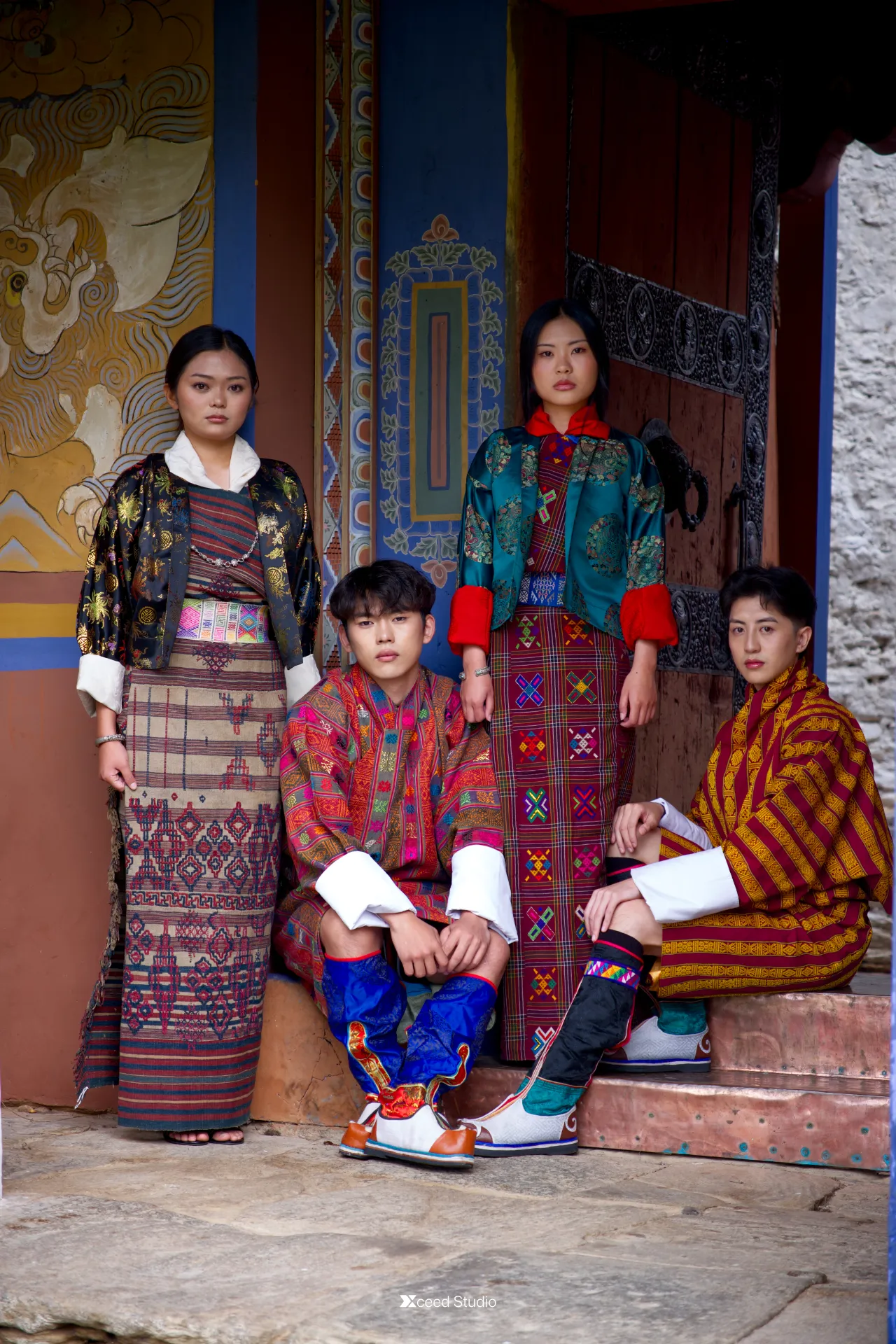 Behind-the-scenes photography of models preparing for Bhutan's historic first Fashion Week