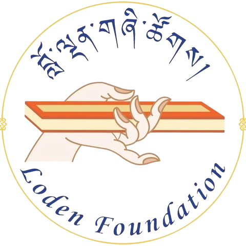 The logo of loden foundation, the first Non Government Organization based in Bhutan.